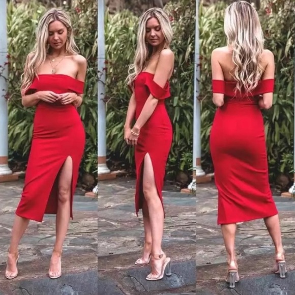 5  star ⭐️ ⭐️⭐️⭐️⭐️ off shoulder  dress - Picture 4 of 8